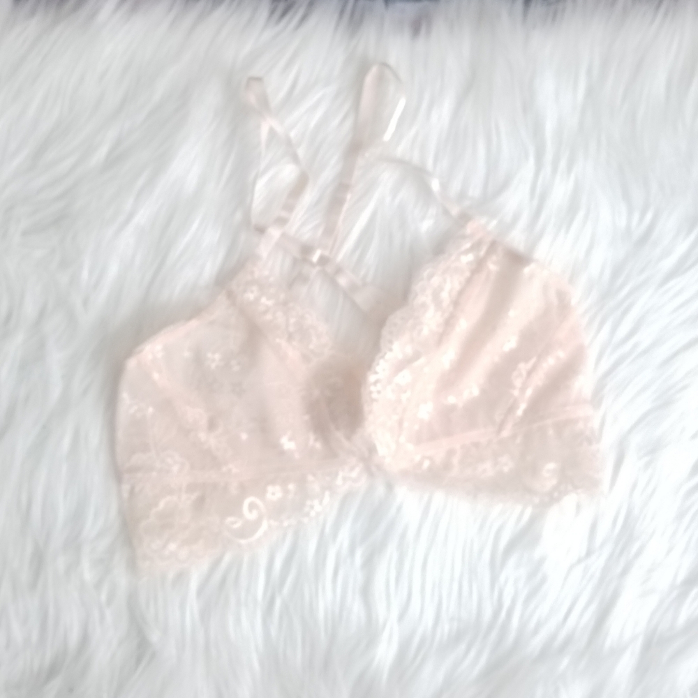Wishlist Bralette in Blush, Medium NEW